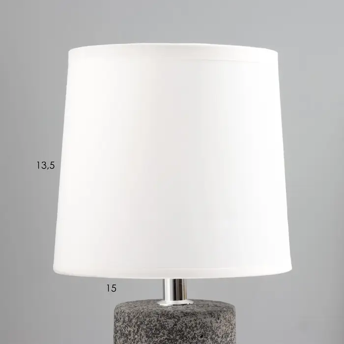 Лампа настольная RISALUX «Леджо», E14, 40 Вт, серая, 15×15×32 см Лампа настольная RISALUX «Леджо», E14, 40 Вт, серая, 15×15×32 см