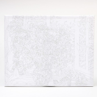 Картина по номерам на холсте с подрамником «Маки на окне», 40 х 50 см