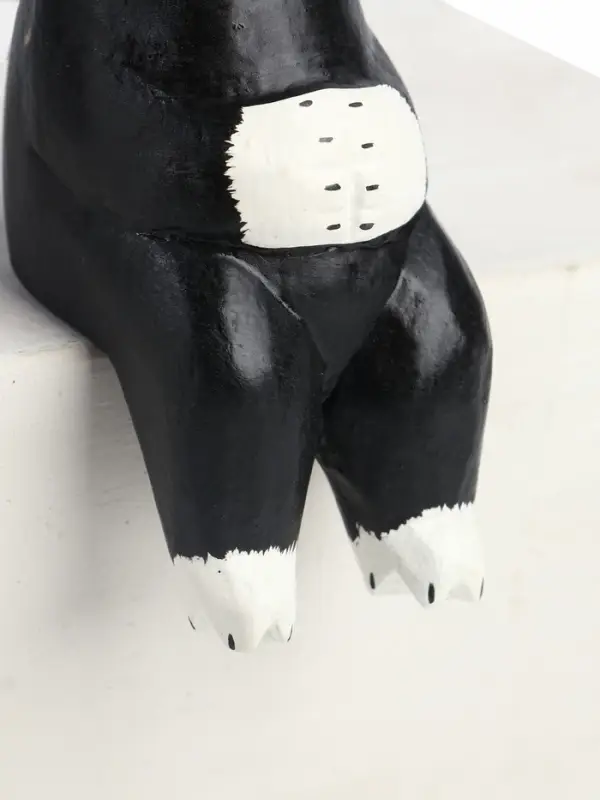 Сувенир &laquo;Кот сидячий&raquo;, 5&times;6&times;15 см, дерево, чёрный