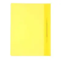 Папка-скоросшиватель Calligrata, А4, 120 мкм, жёлтая, прозрачный верх