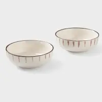 Салатники Доляна &laquo;Скандинавия&raquo;, d=15 см, набор 2 шт., керамика, бежевые