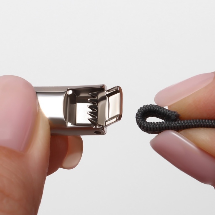 Шнурки для обуви, пара, с плоским сечением и фиксатором на магнитах, 100 см, цвет серый