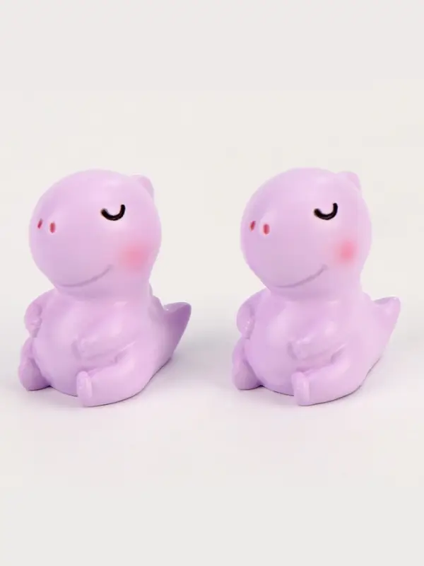 Миниатюра кукольная «Довольный дракон», набор 2 шт., размер 1 шт. — 2,6 × 2,2 см