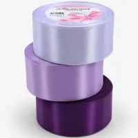 Набор лент атласных (3шт) 40мм*25&plusmn;1ярд(23м&plusmn;1м) №21/35/44 спектр фиолетовый ВБ АУ