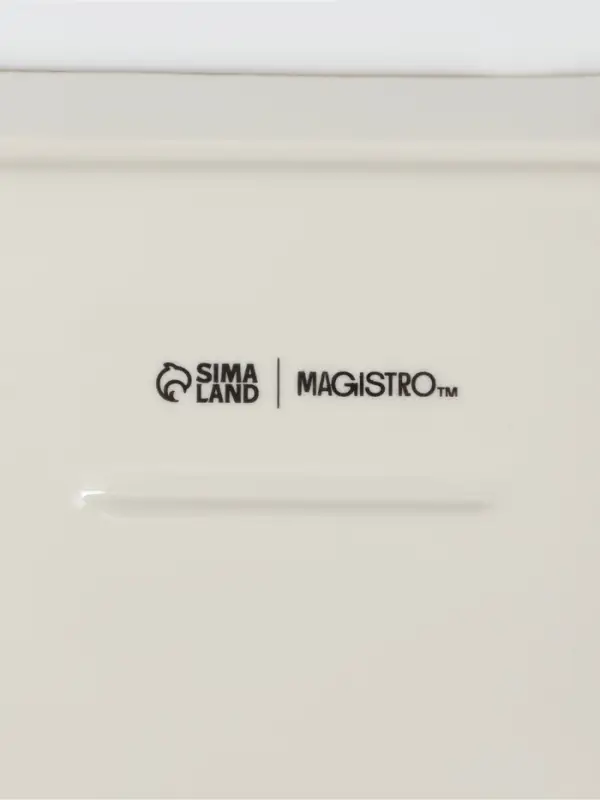 Маслёнка Magistro &laquo;Церера&raquo;, 18&times;12 см, фарфор, белая