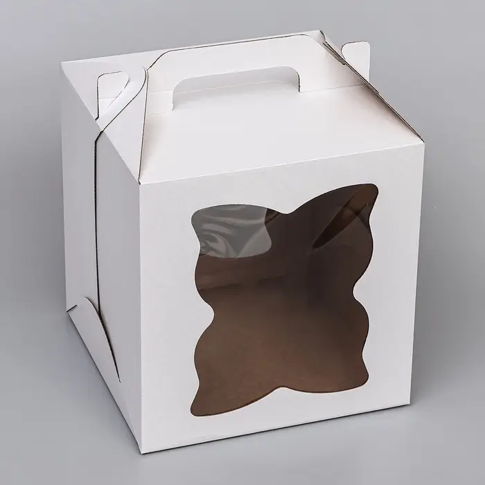 Кондитерская упаковка, коробка для торта &laquo;Клякса&raquo;, 26&times;26&times;28 см
