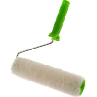 Валик с ручкой Сибртех 250 мм натуральный мех ворс 12 мм 80124