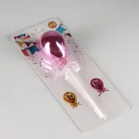 Топпер для торта «Шар», 19×5 см, цвет розовый