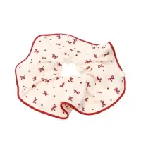 Резинка для волос "Орбита гранд" бантики, 15 см, молочно-красный