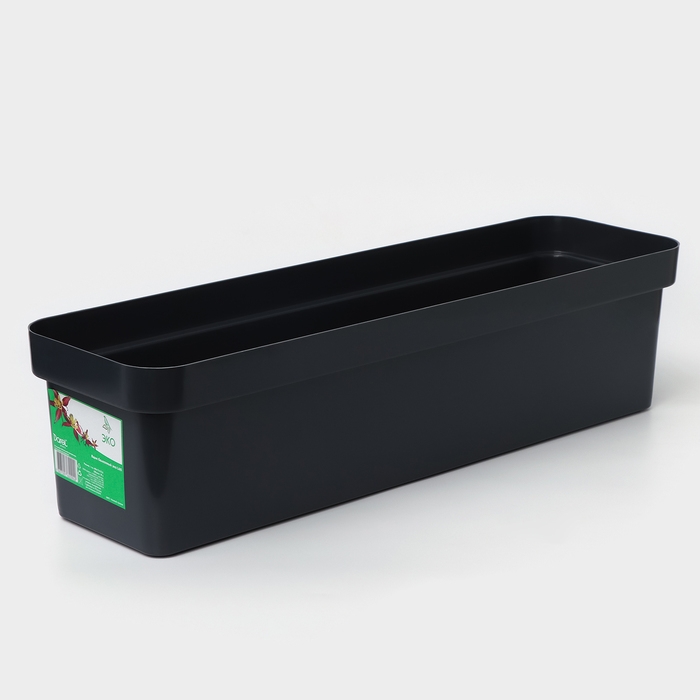 Ящик балконный для цветов «Эко», 60 см, 12 л, цвет микс Ящик балконный для цветов «Эко», 60 см, 12 л, цвет микс