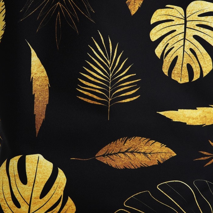 Шопер Шопер "Листья", 40х12х38 см, цвет чёрный