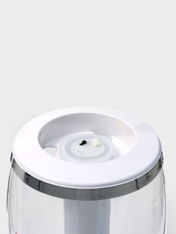 Башня пивная VaviloneDouble, 3 л, ёмкость для льда, подсветка, пластик, серебристая Башня пивная VaviloneDouble, 3 л, ёмкость для льда, подсветка, пластик, серебристая