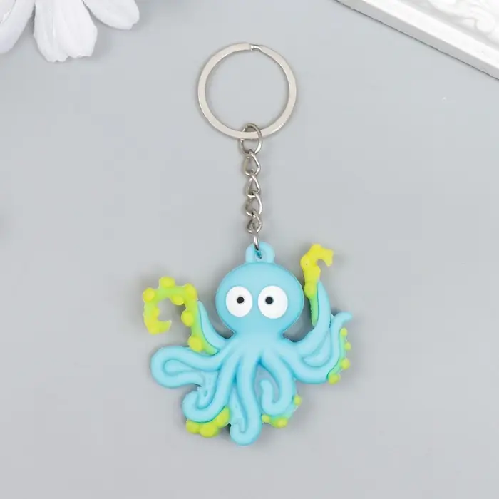 Брелок для ключей резина «Подводный мир», 10.7×5.3 см, МИКС Брелок для ключей резина «Подводный мир», 10.7×5.3 см, МИКС