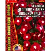 Семена цветов Катарантус Средиземноморский XP Burgundy Halo F1 (Mediterranean) 5шт.  12.29 г. 109673