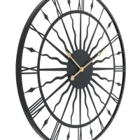 Часы настенные интерьерные &laquo;Солнце&raquo;, серия: Лофт, металл, бесшумные, плавный ход, d=80 см, от батарейки 1&times;АА