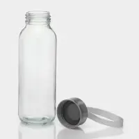 Бутылка для воды H=2O, 300 мл, h=17 см, стекло, прозрачная