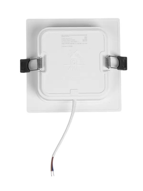 Светильник встраиваемый &laquo;Даунлайт&raquo;, светодиодный, 9 Вт, 6500K, 855 Лм, 220 В, 119&times;26 мм, квадратный, белый