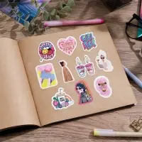 Наклейки-стикеры, набор,Girl power, 7 х 6 см, 10 шт