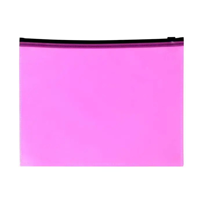 Папка-конверт на ZIP-молнии A5, 150 мкм, Calligrata, розовый неон Папка-конверт на ZIP-молнии A5, 150 мкм, Calligrata, розовый неон