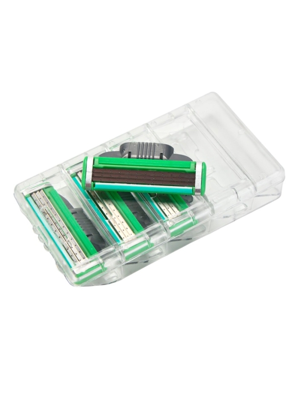 Сменные кассеты Gillette Mach3 зеленые, 4 шт