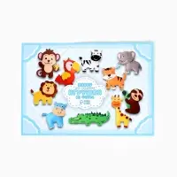 Набор для создания игрушки из фетра "Веселые друзья", набор 10 шт.