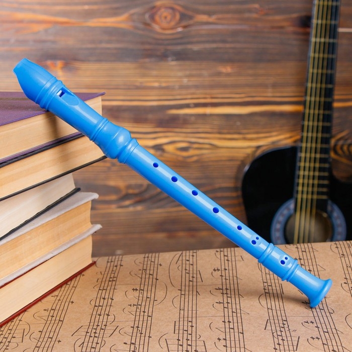 Блокфлейта Music Life, 8 отверстий, немецкая система, сопрано, голубая Блокфлейта Music Life, 8 отверстий, немецкая система, сопрано, голубая