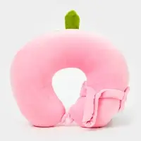 Мягкая игрушка - антистресс подголовник "Клубничка" с маской для сна