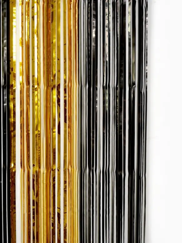 Занавес для фотозоны 1х2 м., черно-золотой