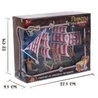 Пиратский корабль WOOW TOYS &laquo;Пираты черного моря&raquo;, инерционный, МИКС