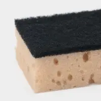 Набор губок для мытья посуды Raccoon &laquo;Лофт&raquo;, 3 шт., 9&times;6.5&times;3.5 см, крупнопористый поролон, бежевый