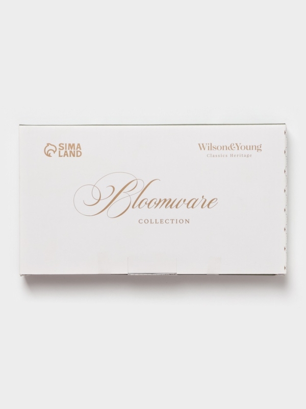 Блюдо для подачи "Bloomware" W&Y 25см, 25х14х2,5  цвет зеленый, белый