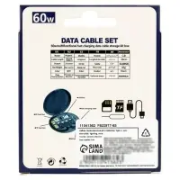 Набор переходников для гаджетов, type-c, usb, microUSB, lighting, игла