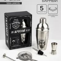 Набор для приготовления коктейлей &laquo;100% крутой&raquo;, 5 предметов