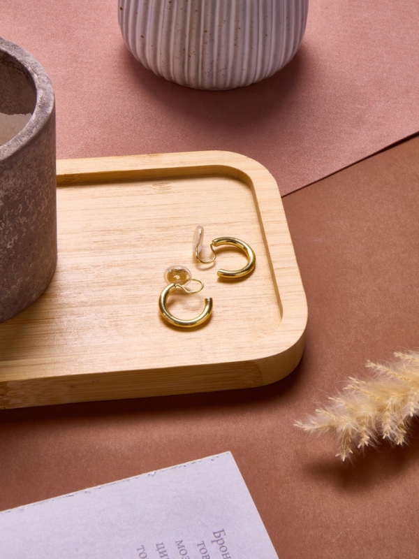 Клипсы «Тренд» кольцо, цвет золото Клипсы «Тренд» кольцо, цвет золото