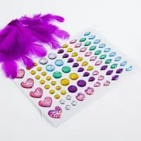 Мозаика перьями и стразами &laquo;Маленькая балерина&raquo;