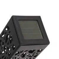 Садовый светильник &laquo;Ажурный&raquo;, уличный, на солнечной батарее, 6&times;29&times;6 см, 1 LED, свечение белое