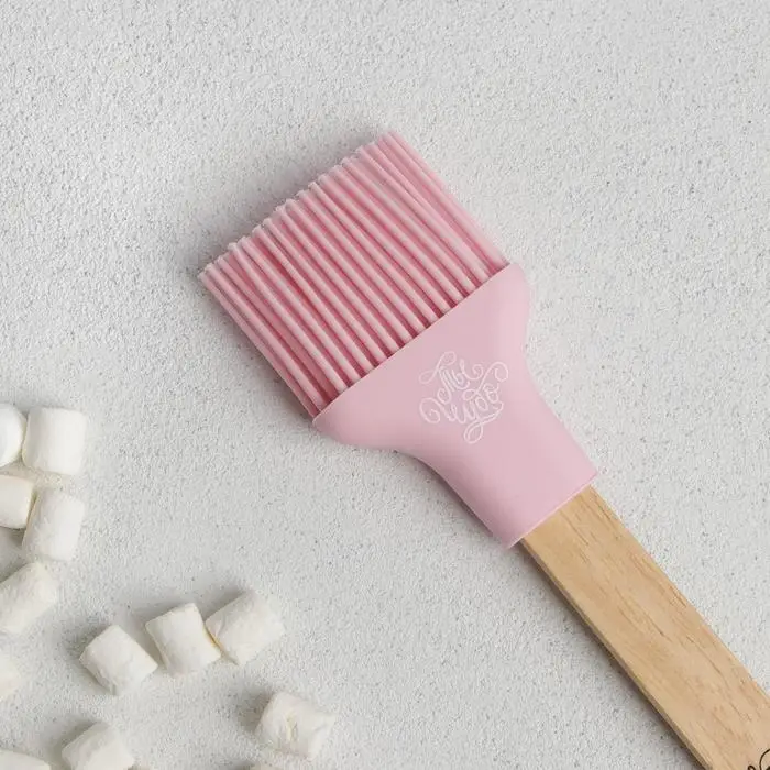 Кисть силиконовая кулинарная «Котики», 12.4×43.3 см Кисть силиконовая кулинарная «Котики», 12.4×43.3 см