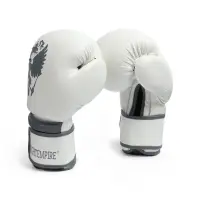 Боксерские перчатки FIGHT EMPIRE, PRIDE, белые, размер 8 oz