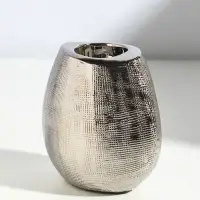 Подсвечник на 1 свечу &laquo;Глория&raquo;, d=4 см, серебро, 12.5&times;8&times;12 см
