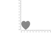 Джибитс из ПВХ &laquo;Сердце&raquo;, серый