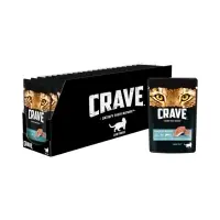 Влажный корм Crave для кошек, пауч лосось  в желе 70г Влажный корм Crave для кошек, пауч лосось  в желе 70г