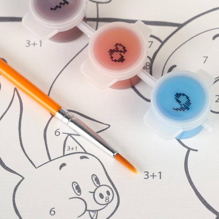 Картина по номерам для детей, 20х30 см, Винни-пух Картина по номерам для детей, 20х30 см, Винни-пух