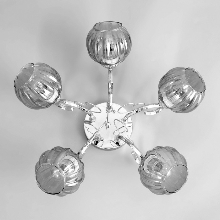 Люстра Люстра "Эшли" 5х40Вт Е27 Хром 55х55х20см