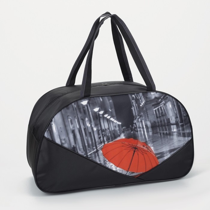 Сумка дорожная на молнии, цвет чёрный Сумка дорожная на молнии, цвет чёрный