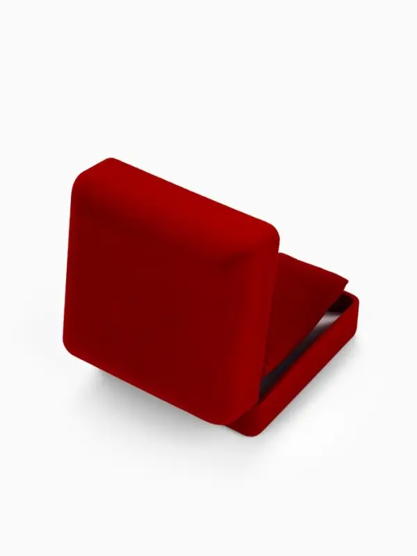 Футляр бархатный под браслет, часы &laquo;Классика&raquo;, 9&times;9.5 см, красный