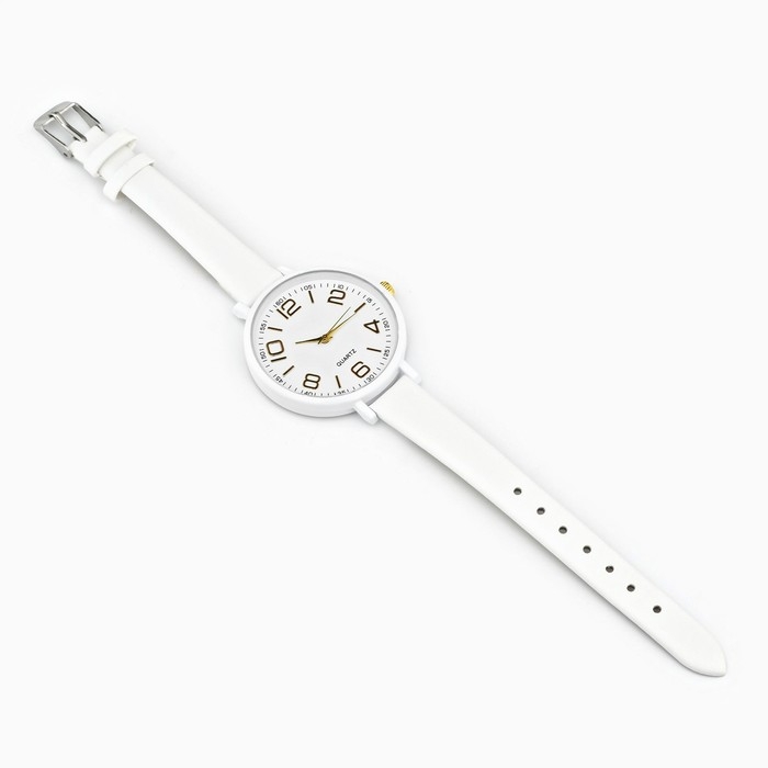 Часы наручные кварцевые женские, белые Часы наручные кварцевые женские, белые