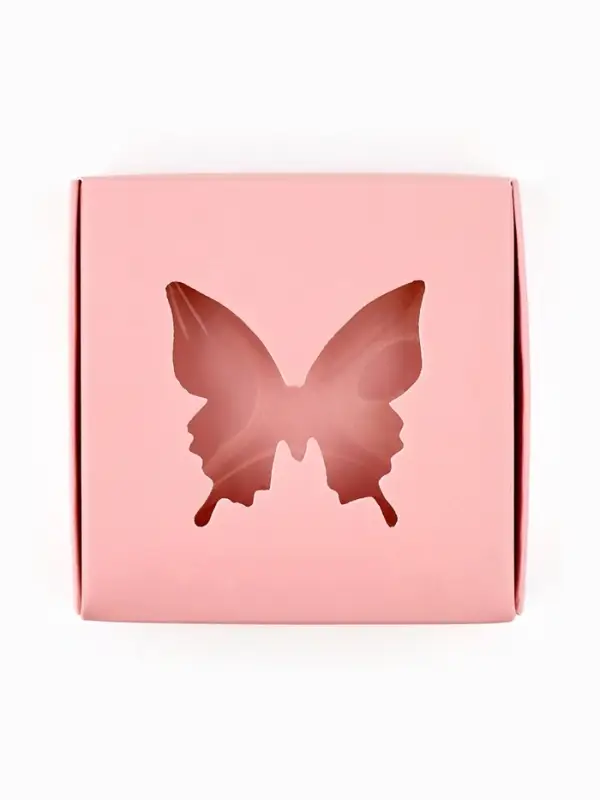Коробка под бижутерию с окном «Бабочка», 7.5 х 7.5 х 3 см Коробка под бижутерию с окном «Бабочка», 7.5 х 7.5 х 3 см