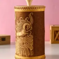 Туес большой "Конек-Горбунок", D13 смхH(с хватком)27,5 см, береста