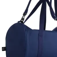 Сумка спортивная на молнии TEXTURA, с подкладкой, длинный ремень, маленький размер, с акцентным принтом, синяя