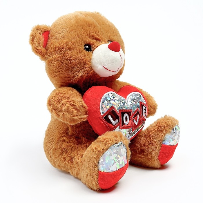 Мягкая игрушка &laquo;Медведь с сердцем&raquo;, 25 см, цвета МИКС